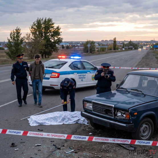 Павлодардың шыға бересінде жүргізуші жаяу адамды қағып кетті