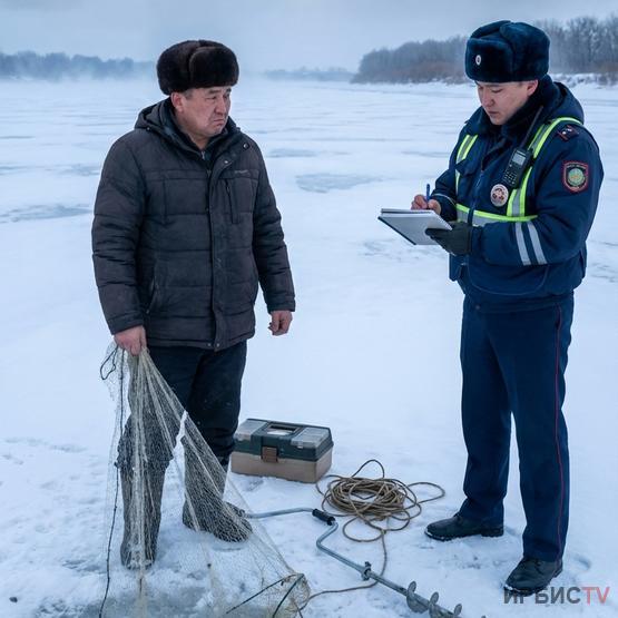 Павлодар облысында балық аулайтын тор үшін ер адамға 86,5 мың теңге айыппұл салынды